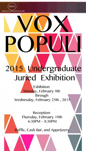 Poster of the Vox Populi 2015 event.