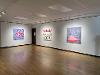 inside an art gallery showing paintings from artist Robin Gammon