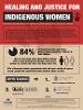 poster with information on Healing and Justice for Indigenous Women 