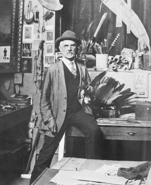 jh sharp in his studio